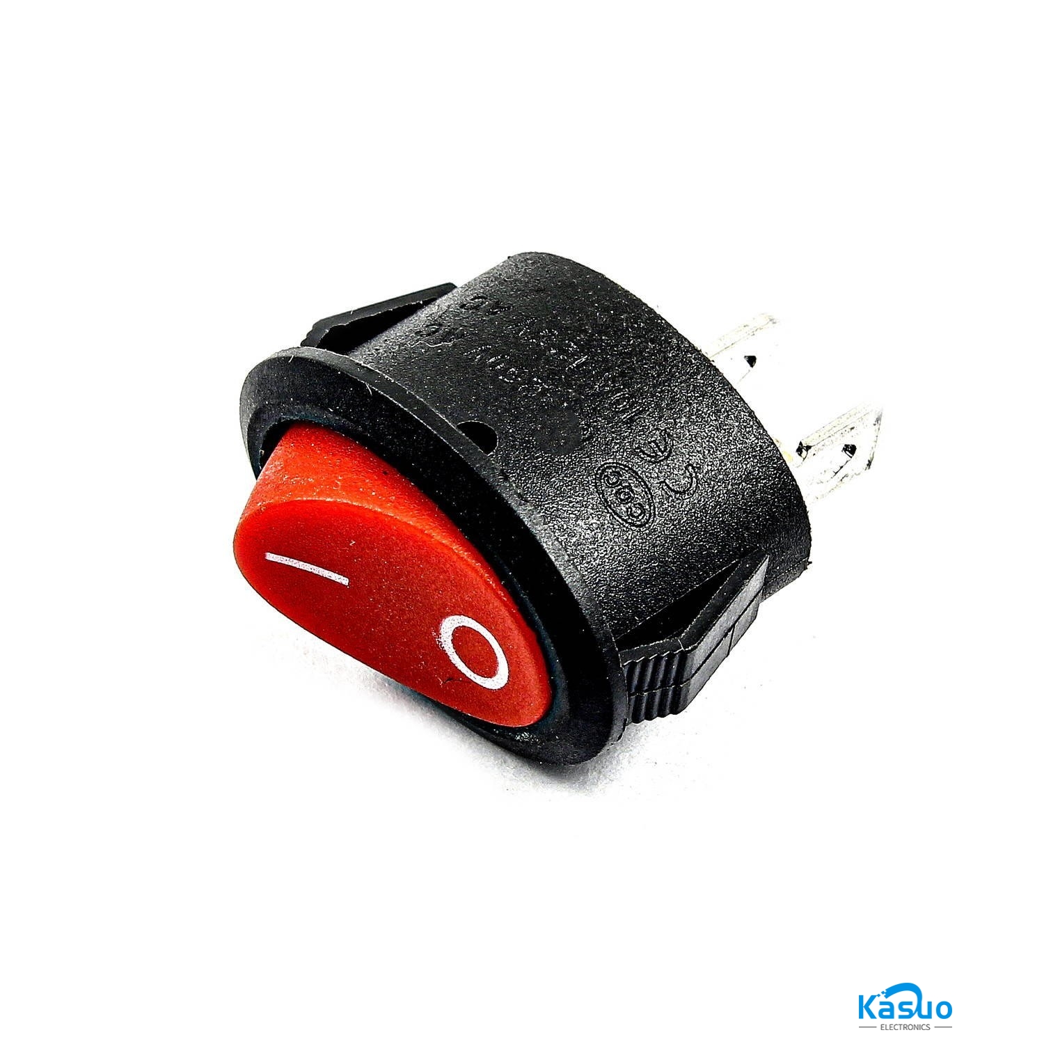 6A 2 Feet Round Rocker Switch - Red